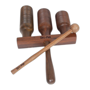Wooden A Go Go Bell Triple