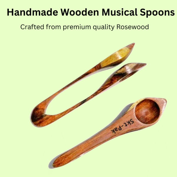 handmade wooden musical spoons