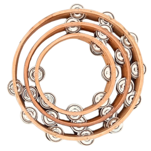 Premium Handcrafted Tambourine, Headless - Image 3