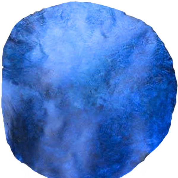 Rawhide drum heads blue