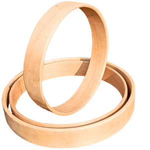 handmade wooden hoops for drums