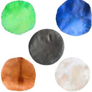 Rawhide drum heads-natural-dyed